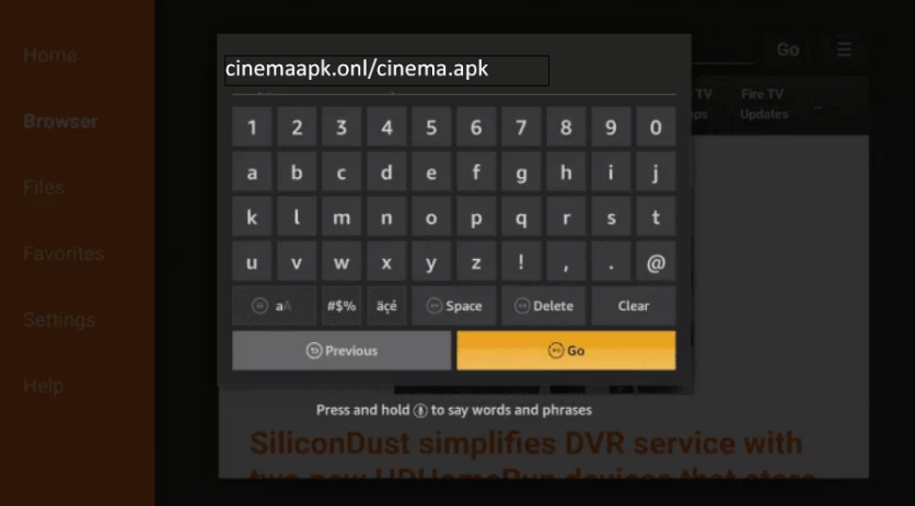 Install Cinema HD on Firestick